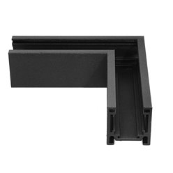 Łącznik kątowy czarny do szyn magnetycznych Mini natynk