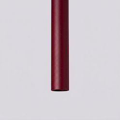 Lampa wisząca podwójna tuba Pastelo 2xG9 okrągła burgundowa