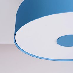 Lampa sufitowa okrągła Omiq 4xE27 błękitna
