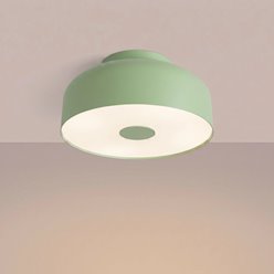 Lampa sufitowa okrągła Omiq 4xE27 szałwiowa