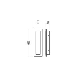 Lampa architektoniczna LED 10W 30cm Wow CCT czarna