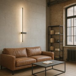 Kinkiet ścienny liniowy LED Lira 18W 120cm czarny 4000K