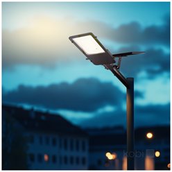 Lampa solarna uliczna 11W 1100lm z wysięgnikiem i pilotem