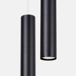 Lampa wisząca podwójna Lagos 2xGU10 okrągła czarna