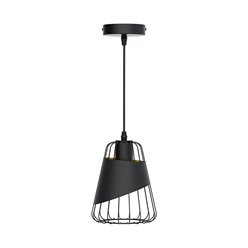 Lampa wisząca druciana Astell 1xE27 czarna