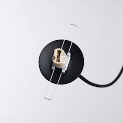 Lampa wisząca kula z dekoracją Brina 1xG9 czarna