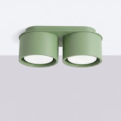 Lampa sufitowa podwójna tuba Modo 2xGx53 szałwiowa