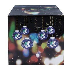 Kurtyna świetlna z bombkami 12W 250cm barwa ciepła