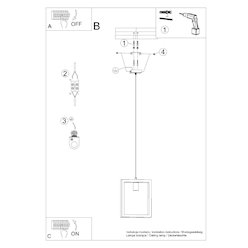 Lampa wisząca drewniana Aries 1xE27 naturalne drewno