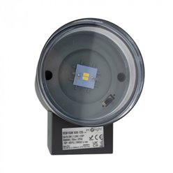 Lampa elewacyjna Tuba solarna z czujnikiem zmierzchu szara