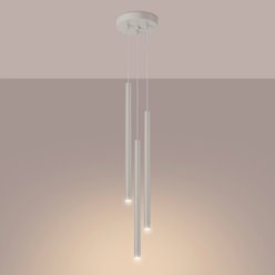 Lampa wisząca potrójna Pastelo 3xG9 okrągła beżowa