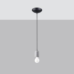 Lampa wisząca NESO 1xE27 z betonową oprawką