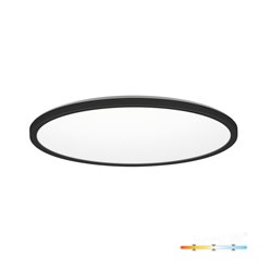Plafon LED IP54 czarny okrągły Slim 24W z przełącznikiem CCT