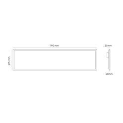 Panel LED 120x30 Dali UGR19 Backlit Prime 34W 4760lm 4000K