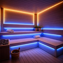 Taśma LED 24V COB RGBWW IP67 Sauna Line 10W 840 LED 5m