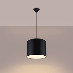 Lampa wisząca minimalistyczna Nova 30cm 1xE27 czarna