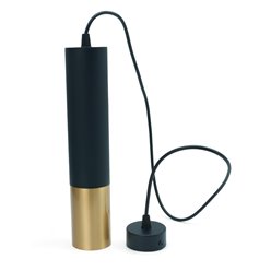 Lampa wisząca Tuba 1xGU10 Circus 29cm czarno-złota