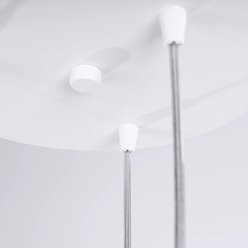 Lampa wisząca potrójna Liro 3xGU10 okrągła biała