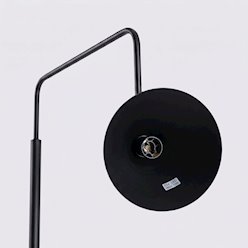 Lampa podłogowa ze stożkowym kloszem Nox 1xE14 czarna