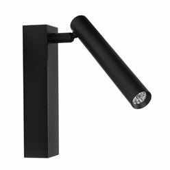 Reflektor ścienny Slim Tube COB 6W CRI90 CCT czarny