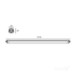 Lampa hermetyczna LED 150cm Lumexo 50W 6500lm 4000K