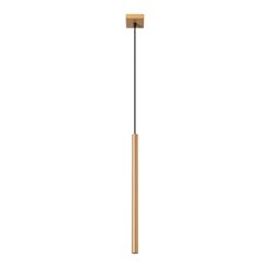 Lampa wisząca tuba PASTELO 1xG9 złota