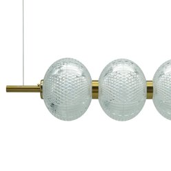 Lampa wisząca LED pozioma Amelia 60W 6000lm - złota