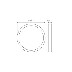 okrągły panel LED 24W easyfix barwa ciepła