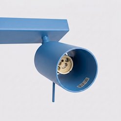Kinkiet listwa z reflektorami Ring 6xGU10 błękitny