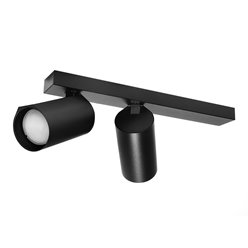 Lampa natynkowa boczna 30cm SpotLine 2xGU10 czarna