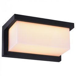 Lampa solarna elewacyjna Magno z czujnikiem czarna