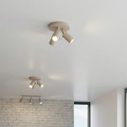 Kinkiet okrągły z reflektorami Ring 3xGU10 taupe