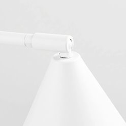 Lampa biurkowa ze stożkowym kloszem Nox 1xE14 biała