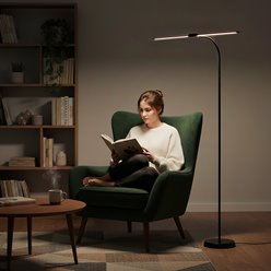 Lampa podłogowa LED Teilo Duo 14W 150cm 3CCT czarna