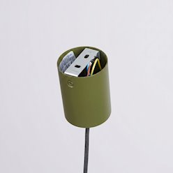 Lampa wisząca stożkowy klosz Nox 40cm 1xE27 zielona oliwka