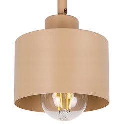 Lampa sufitowa Loft 3xE27 Elena ruchoma okrągła beżowa