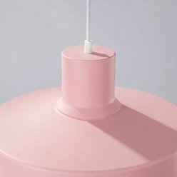 Lampa wisząca klasyczna Bilo 1xE27 różowa