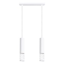 Lampa wisząca podwójna Lami 2xGU10 listwa biała