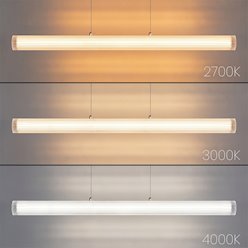 Lampa wisząca liniowa LED akrylowa 16W 3CCT 90cm złota