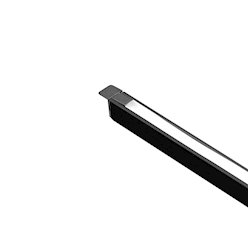 Profil LED wpuszczany wąski Tiny 7mm czarny z kloszem 1m