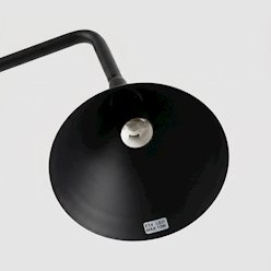 Lampa biurkowa ze stożkowym kloszem Nox 1xE14 czarna