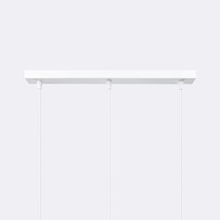 Lampa wisząca potrójna Prysm listwa 3xG9 biała