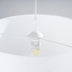 Lampa wisząca minimalistyczna Nova 40cm 1xE27 biała