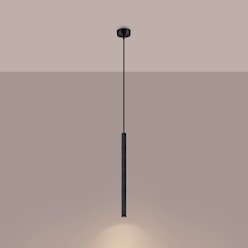 Lampa wisząca cienka tuba Arche 1xG9 czarna