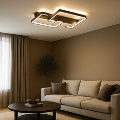 Żyrandol sufitowy LED Batten 29W czarny CCT DIP