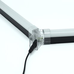 Lampa LED Hexagon 5xHEX czarna 192W 6500K