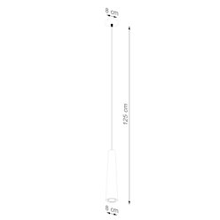 Lampa wisząca betonowa Electra 1xGU10 czarna