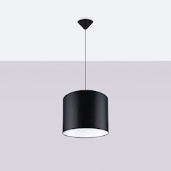 Lampa wisząca minimalistyczna Nova 30cm 1xE27 czarna