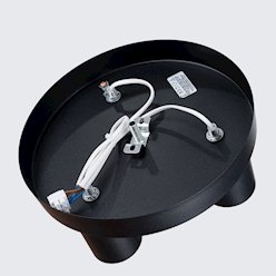 Lampa sufitowa tuby Lagos 3xGU10 okrągła czarna