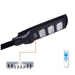 Solarna lampa led z czujnikiem biala